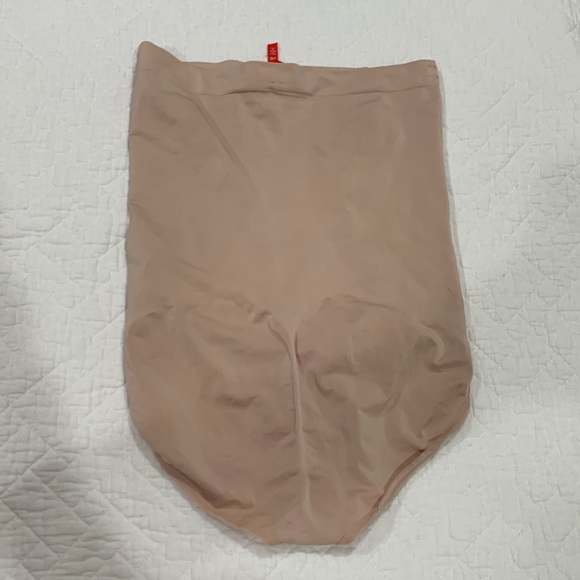 SPANX® OnCore High-Waisted Brief in Soft Nude - Size L - Picture 5 of 14